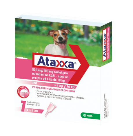 Ataxxa pro psy 4-10 kg spot-on 1x1 ml - Obrázek 2