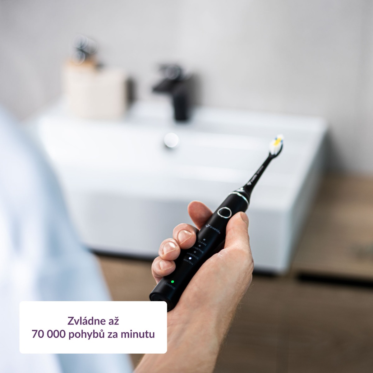 Truelife SonicBrush Compact Black sonický kartáček černý - Obrázek 4