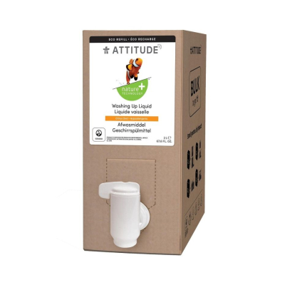 ATTITUDE Prostředek na mytí nádobí s vůní citronové kůry náhradní kanystr 2 l