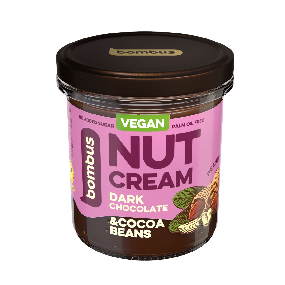 Bombus Nut Cream Cocoa & Cocoa Beans 300 g - Obrázek 2