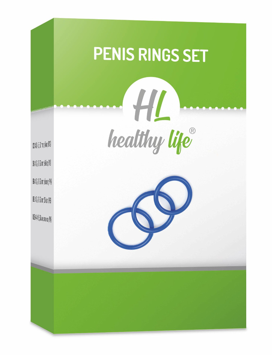 Healthy life Penis Ring set blue 3 ks - Obrázek 2