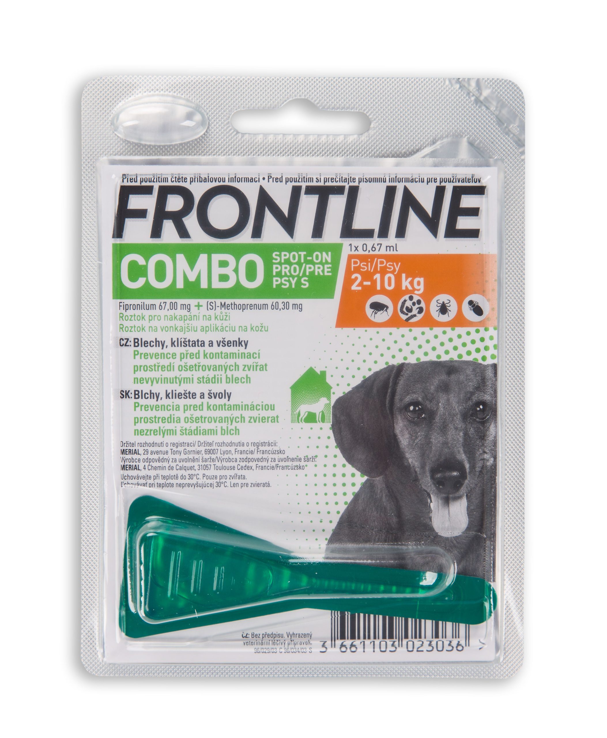 FRONTLINE COMBO pro psy 2-10 kg (S) 1 pipeta - Obrázek 3