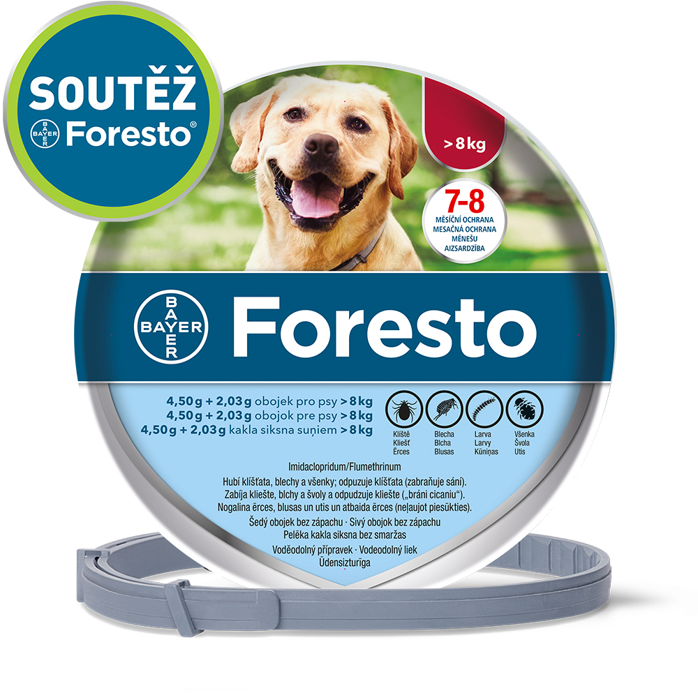 Foresto 4,50 g + 2,03 g obojek pro psy nad 8 kg 70 cm 1 ks - Obrázek 4