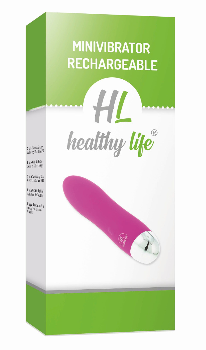 Healthy life Minivibrator Rechargeable pink - Obrázek 2
