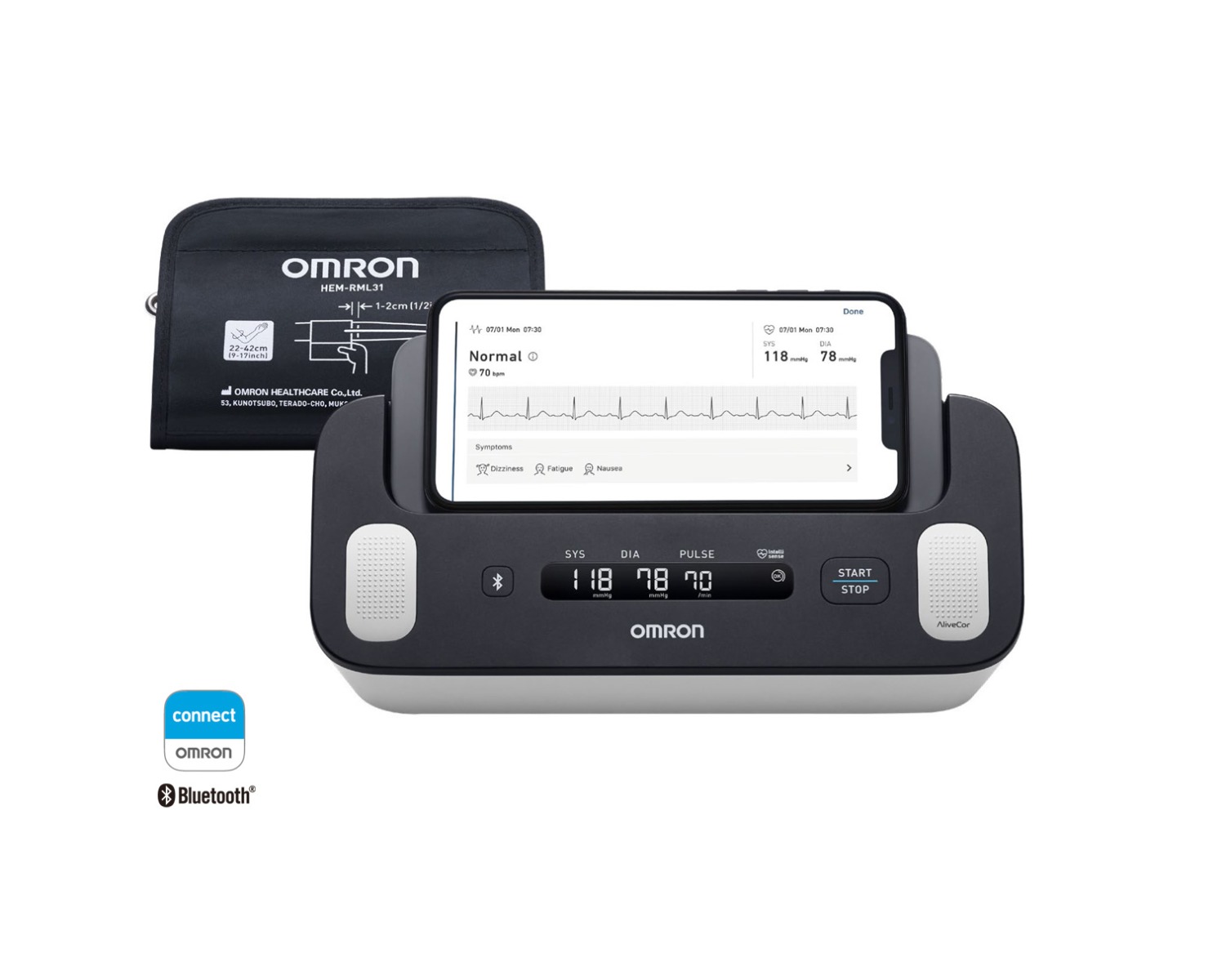 Omron Complete Tonometr s EKG (2v1) pažní - Obrázek 2
