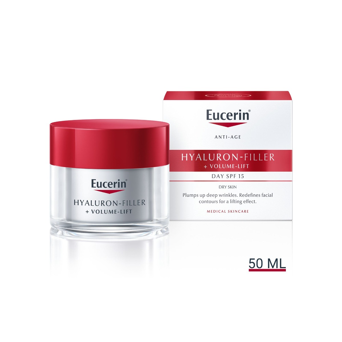 Eucerin Hyaluron-Filler + Volume-Lift denní krém pro suchou pleť 50 ml - Obrázek 2