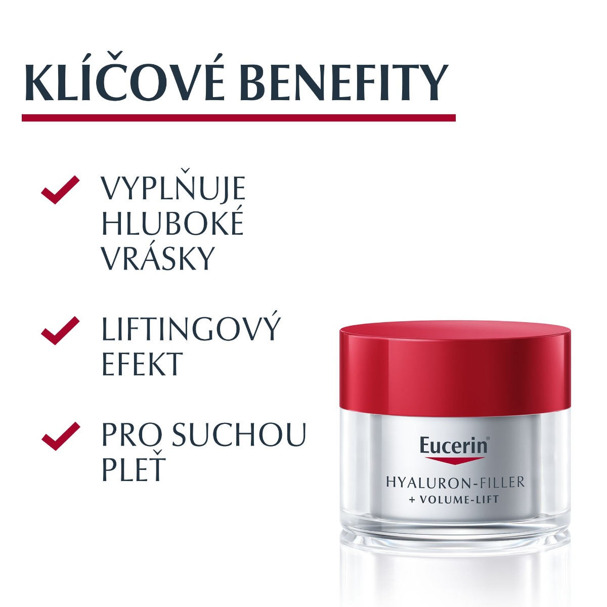 Eucerin Hyaluron-Filler + Volume-Lift denní krém pro suchou pleť 50 ml - Obrázek 3