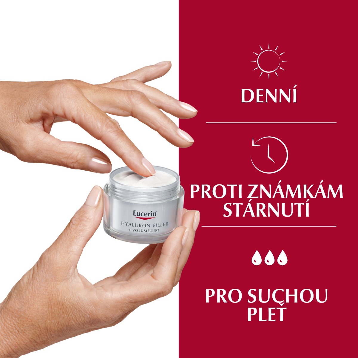 Eucerin Hyaluron-Filler + Volume-Lift denní krém pro suchou pleť 50 ml - Obrázek 4
