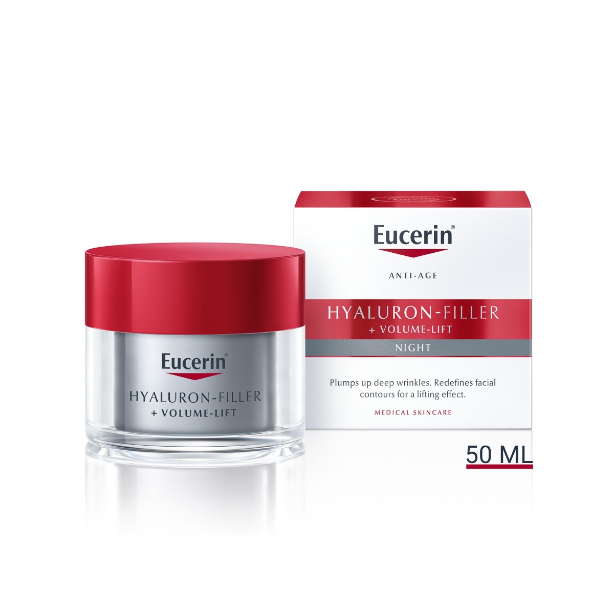 Eucerin Hyaluron-Filler + Volume-Lift noční krém proti vráskám 50 ml - Obrázek 2