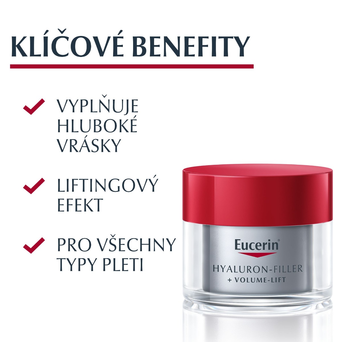 Eucerin Hyaluron-Filler + Volume-Lift noční krém proti vráskám 50 ml - Obrázek 3