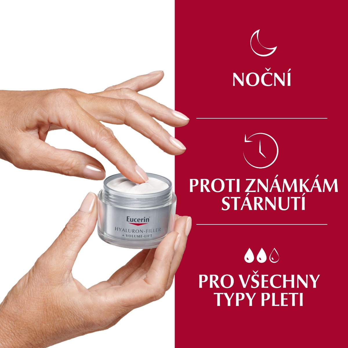 Eucerin Hyaluron-Filler + Volume-Lift noční krém proti vráskám 50 ml - Obrázek 4
