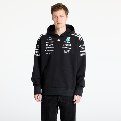Mikina adidas x Mercedes Amg Petronas Formula One Team Team Hoodie Black/ Black/ White XXL