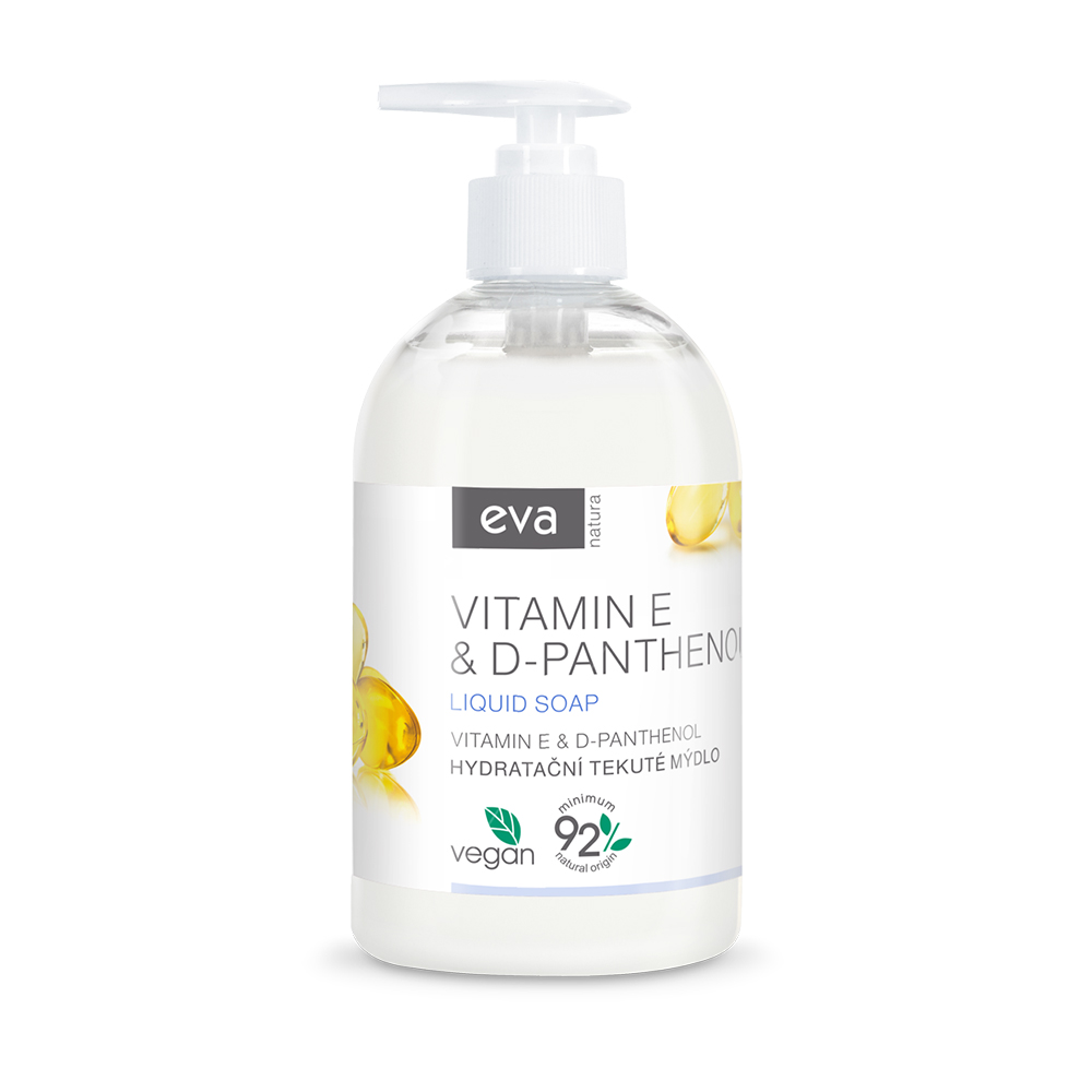 Eva Natura Hydratační tekuté mýdlo Vitamín E & D-Panthenol 500 ml