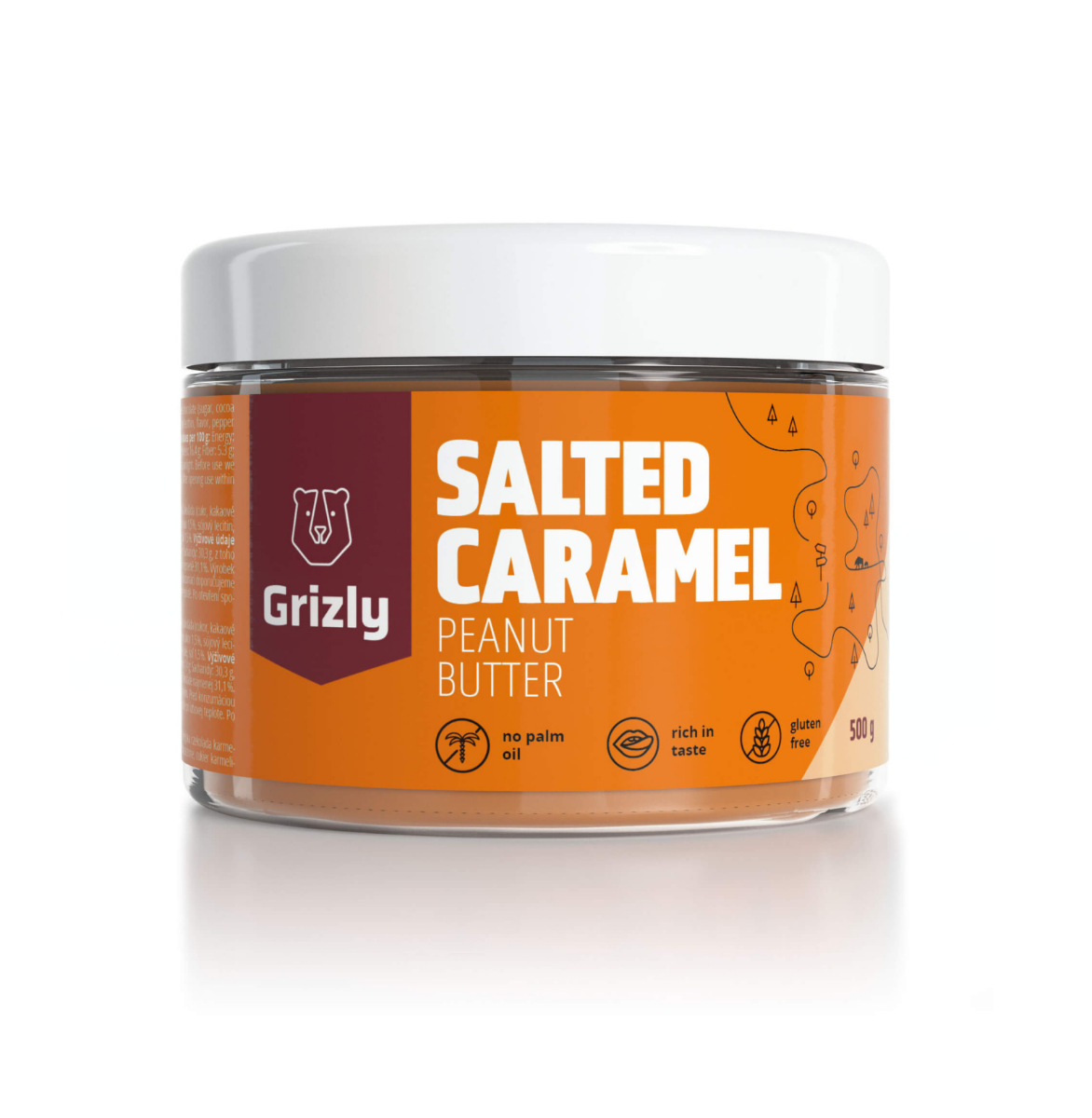 Grizly Arašídový krém slaný karamel 500 g - Obrázek 2