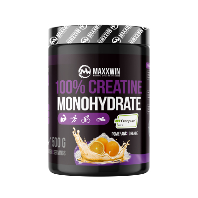 MAXXWIN 100% Creatine Monohydrate pomeranč 500 g