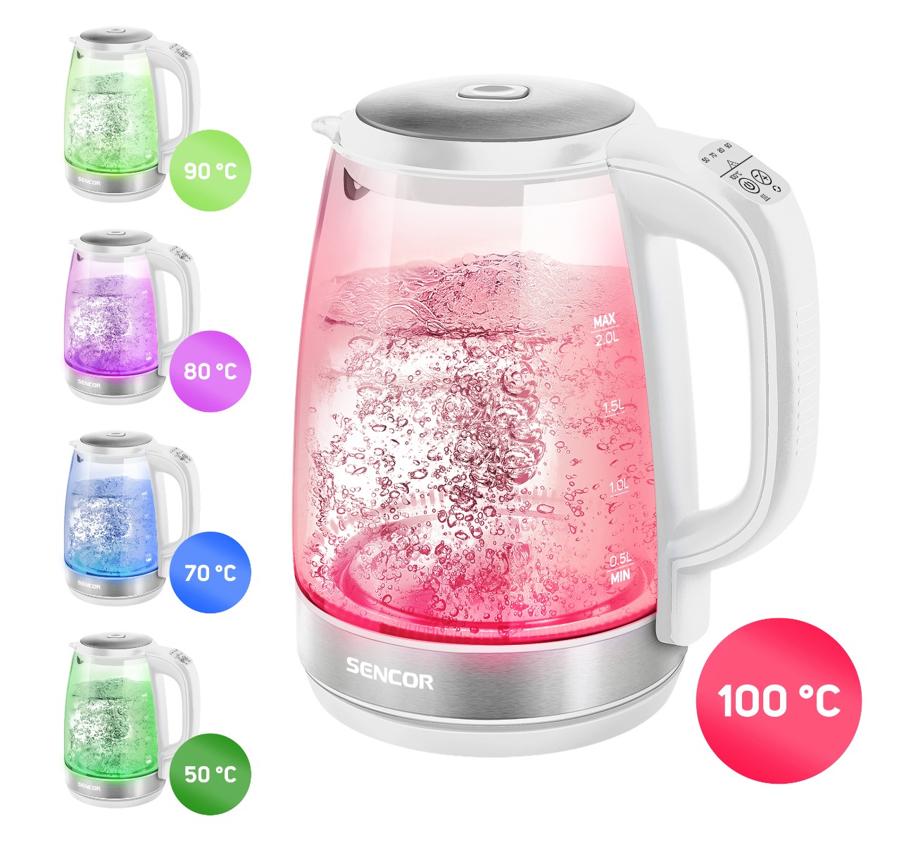 SENCOR SWK 2190WH rychlovarná konvice - Obrázek 2