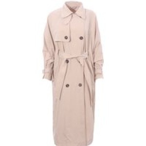 Trench in canvas techno con precious button tab